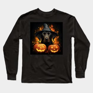 Halloween Black Labrador retriever Long Sleeve T-Shirt